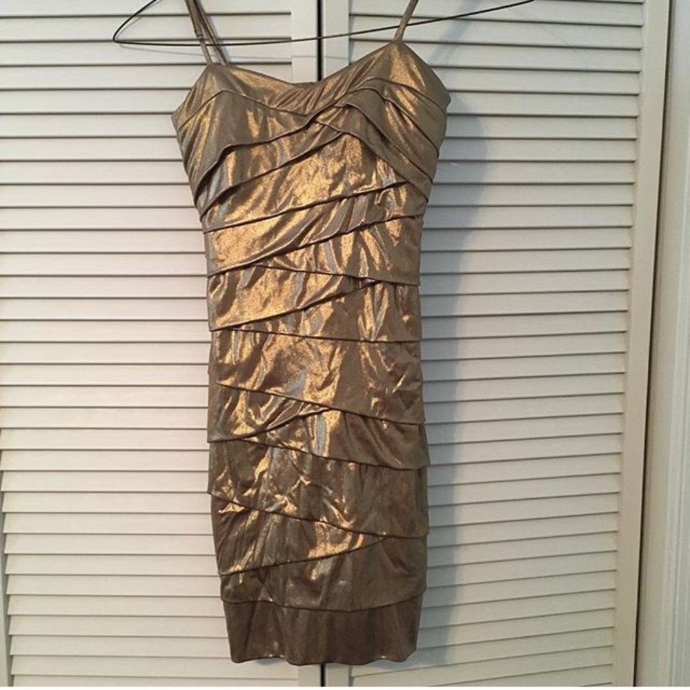 Gold dress